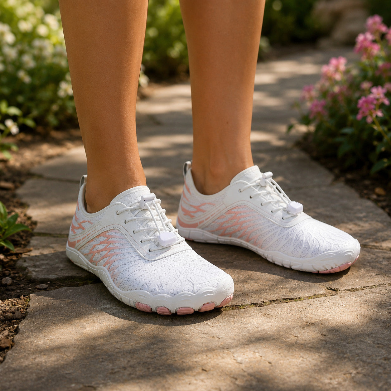 Wearing Tread Therapy Barefoot shoes
