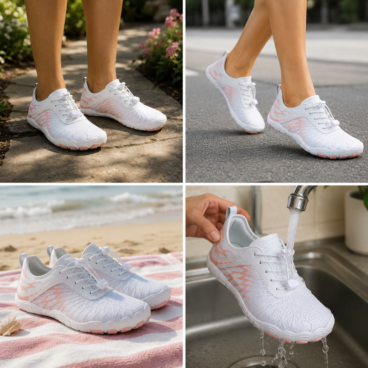 One pair, everywhere. Rinses clean in minutes.